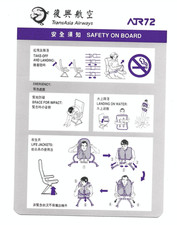 Safety card transasia d'occasion  Châteauneuf-en-Thymerais