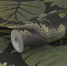 Używany, Tapeta winylowa DecoMode na włókninie, arkuszach, czarno-zielona, 10,05 x 0,52 m na sprzedaż Używany, Tapeta winylowa DecoMode na włókninie, arkuszach, czarno-zielona, 10,05 x 0,52 m na sprzedaż  PL