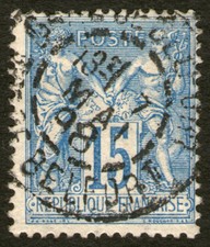 Usado, França 1877-1900, Pax e Mercur, selo usado, bom cancelamento comprar usado  Enviando para Brazil