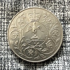 (RARO) 1977 Moeda Comemorativa do Jubileu de Prata da Rainha Elizabeth II DG.REG FD comprar usado  Enviando para Brazil
