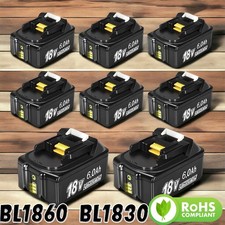 Używany, 6x 12AH 6AH 18V Bateria do Makita BL1850 BL1830 LXT Bateria LED / Podwójna ładowarka na sprzedaż  Wysyłka do Poland