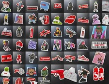 Adesivi stickers supreme usato  Italia