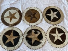 Tapete de mesa Gaúcho couro estrela redonda placemat utensílios de mesa ocidentais 6 peças comprar usado Tapete de mesa Gaúcho couro estrela redonda placemat utensílios de mesa ocidentais 6 peças comprar usado  Enviando para Brazil