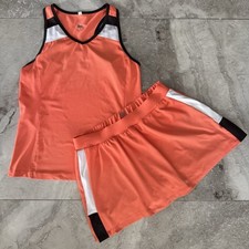 Usado, Conjunto de saia regata Tail Activewear tênis laranja branco preto tamanho médio comprar usado  Enviando para Brazil