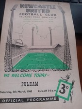 Newcastle united fulham for sale  COVENTRY