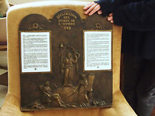 Plaque bronze déclaration d'occasion  Montaigu