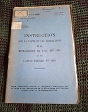 Instruction mitrailleuse mle d'occasion Instruction mitrailleuse mle d'occasion  Bordeaux-