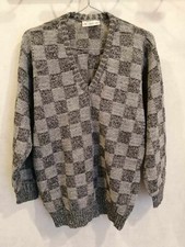 Pull gris acrylique d'occasion  Bourg-de-Thizy