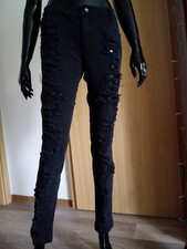 Gothic damenhose schwarz gebraucht kaufen  Gera