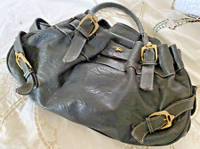 Handtasche Original Burberry Leder schwarz handbag leather black bag, usado comprar usado  Enviando para Brazil