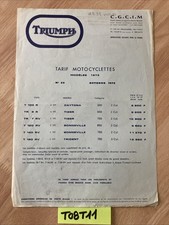 Triumph moto 1973 d'occasion  Decize