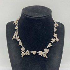 Colar de prata esterlina com elos de videira folhas de uva 13 pol. 33,0 g, usado comprar usado  Enviando para Brazil