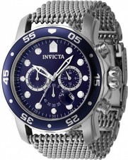 Relógio masculino Invicta Pro Diver cronógrafo data GMT quartzo mostrador azul 47237 comprar usado  Enviando para Brazil