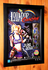 Lollipop Chainsaw PS3 Xbox 360 Antigo Raro Pequeno Pôster Promocional / Página de Anúncio Emoldurada comprar usado  Enviando para Brazil