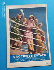 Pubblicita 1933 crociere usato  Roma
