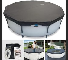Usado, Capa de piscina 22 pés, com tampa de piscina redonda de drenagem automática, uma peça de instalação rápida... comprar usado  Enviando para Brazil