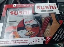 KIT DE SUSHI PREPARE PERFECT SIMPLE COM LIVRO DE 64 PÁGINAS E 65 MIN. DVD POR HINKLER comprar usado  Enviando para Brazil