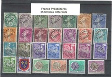 Préoblitérés lot timbres d'occasion  Lésigny