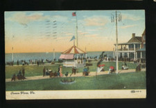 Cartão postal Ocean View Virginia Beach cena gazebo - 1909 Norfolk VA carimbo postal comprar usado  Enviando para Brazil