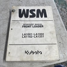 Workshop manual kubota for sale  Schenectady