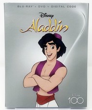 Aladdin Disney100 "1992 Film" (Blu-ray+DVD, 2-Disc Set, 2023) Slipcover Included comprar usado  Enviando para Brazil
