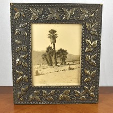 Marco compuesto de madera de madera de hoja plateada adornado de colección con fotografía segunda mano  Embacar hacia Mexico
