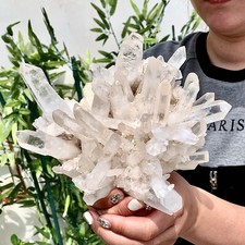 3,5 lb transparente natural lindo branco QUARTZ cristal aglomerado espécime Madagascar comprar usado  Enviando para Brazil