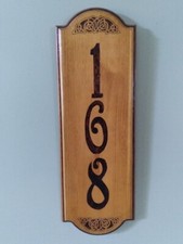 Wood burned number for sale  Utica