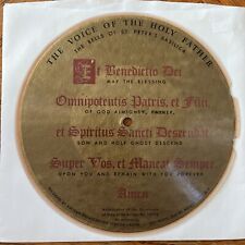 The Voice of the Holy Father Pope Record 1949 Vatican Broadcasting Station Rome, usado comprar usado  Enviando para Brazil