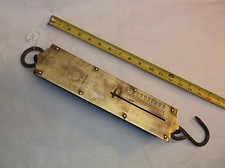 Escala, escala de resorte vintage CHATILLONS con cara de latón, 0 - 100 libras hecha en EE. UU. segunda mano  Embacar hacia Mexico
