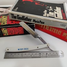 Barbeador reto Dovo inox aço inoxidável 4/8 pé de ovelha Solingen Alemanha, usado comprar usado  Enviando para Brazil