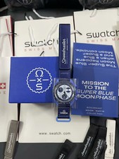 Bioceramiczny zegarek satelitarny Omega x Swatch w super błękitnym księżycu na sprzedaż  Wysyłka do Poland