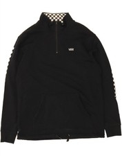 Moletom VANS masculino com zíper no pescoço médio preto algodão BY03 comprar usado  Enviando para Brazil