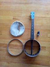 Usado, Vintage  American Conservatory 4 String Banjo pre1925?  Parts Repair Signed Head comprar usado  Enviando para Brazil