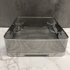 Bandeja de esterilização de aço inoxidável com alças 9-1/4" x 10-3/4" x 2-1/2", usado comprar usado  Enviando para Brazil