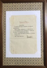 autografo mussolini usato autografo mussolini usato Montemurlo