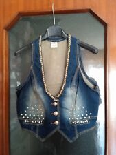 Gilet blu jeans usato  Barletta