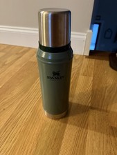 Garrafa de café Stanley Thermos verde aço inoxidável isolada comprar usado  Enviando para Brazil