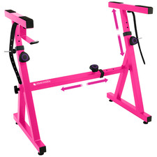 Suporte de teclado rosa estilo Z para piano – ajustável resistente para 54–88 teclas pianos comprar usado  Enviando para Brazil