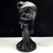 Cristal de cuarzo obsidiana natural raro 290G tallado a mano niña curación segunda mano  Embacar hacia Mexico