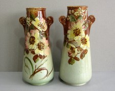 Pair antique barbotine for sale  BATH