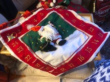 Hanging fabric advent for sale  COLCHESTER