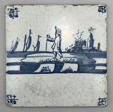 Antique delft tile for sale  ANDOVER