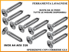 Viti autofilettanti inox usato  Lavagna