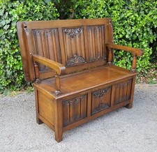 Antique oak monks for sale  CHELMSFORD