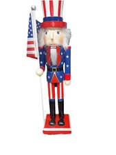 Patriotic wood nutcracker for sale  Kenosha