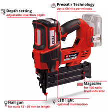Einhell cordless nailer for sale  WOLVERHAMPTON