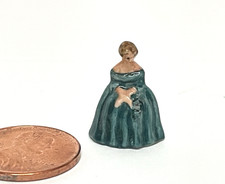 BONECA DE PORCELANA MINIATURA PEQUENA CASA DE BONECAS 3/4" comprar usado  Enviando para Brazil