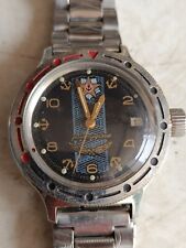 Relógio Komandirskie Amphibia .2416 RUS.1990s.Emblema Estrela.Âncora.Enrolamento automático. comprar usado  Enviando para Brazil
