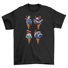 Delícia de sorvete japonesa - Camiseta legal e doce, 100% algodão, design unissex. Cau, usado comprar usado  Enviando para Brazil
